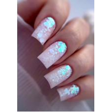 Брокат для дизайна ногтей голографический №В-02