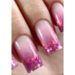 Брокат для дизайна ногтей малиновый №В-08