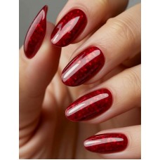 Глиттер (пайетка) красный голографик GG04/1, 1 мм