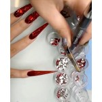 Стразы красные стеклянные Siam Mix 1440 шт