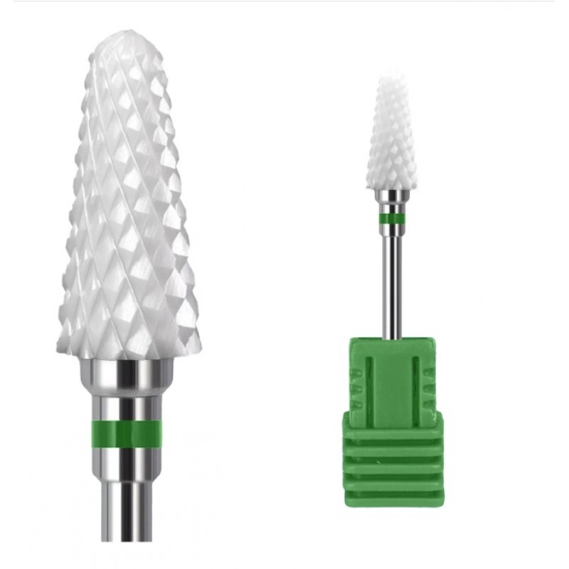 Насадка керамическая с крупной зелёной насечкой G05