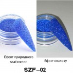 Светоотражающие блесточки синие 1 гр, SZF02