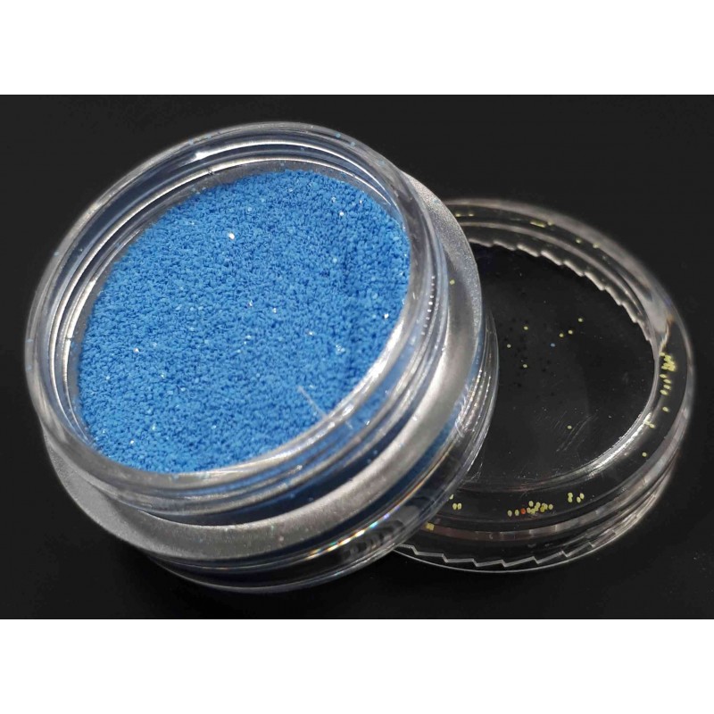 Глиттер матовый (бархатный песок) голубой ТCH 309, 0,2 мм