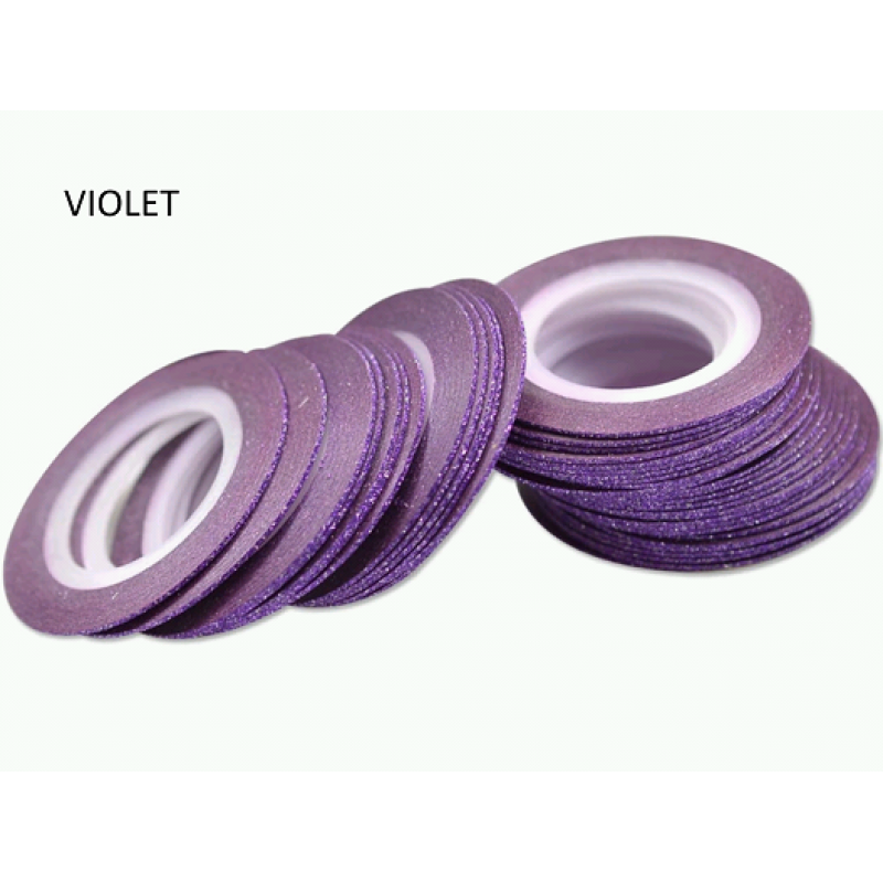 Лента бархатная для дизайна ногтей VIOLET, 1 мм