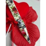 Фольга для ногтей Газета розы, 0.5 м, F74