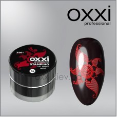 Гель краска для стемпинга OXXI №005 красная, 5 гр. 