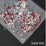 Стразы красные стеклянные Siam Mix 1440 шт